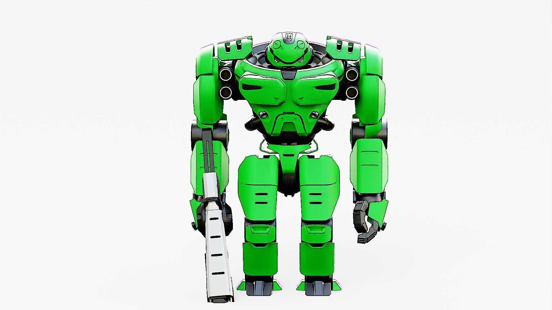 DOOM FIGHTER V-2  Rigged for Unreal Engine - Unity - MIXAMO  3D model_30