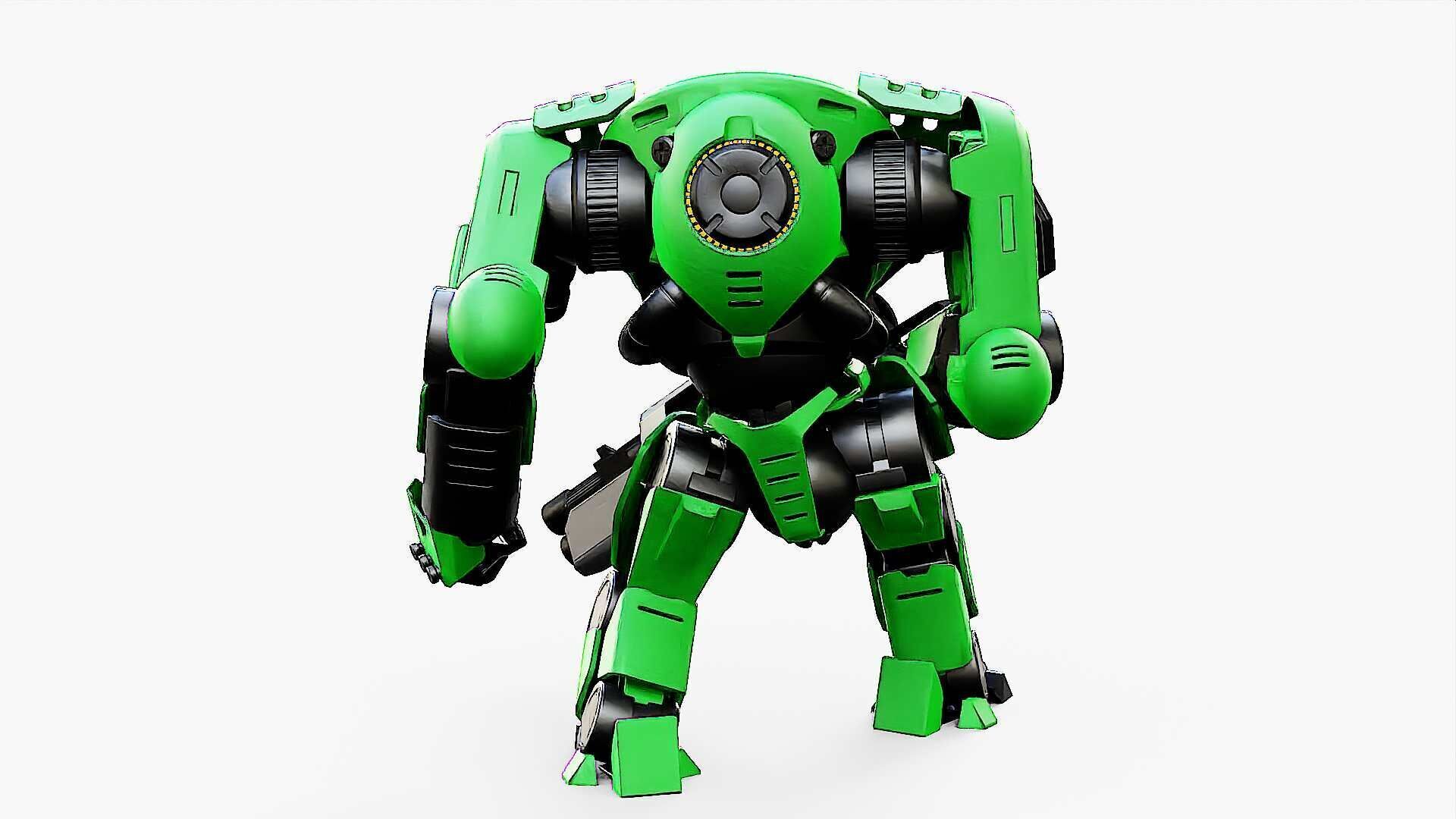 DOOM FIGHTER V-2  Rigged for Unreal Engine - Unity - MIXAMO  3D model_17