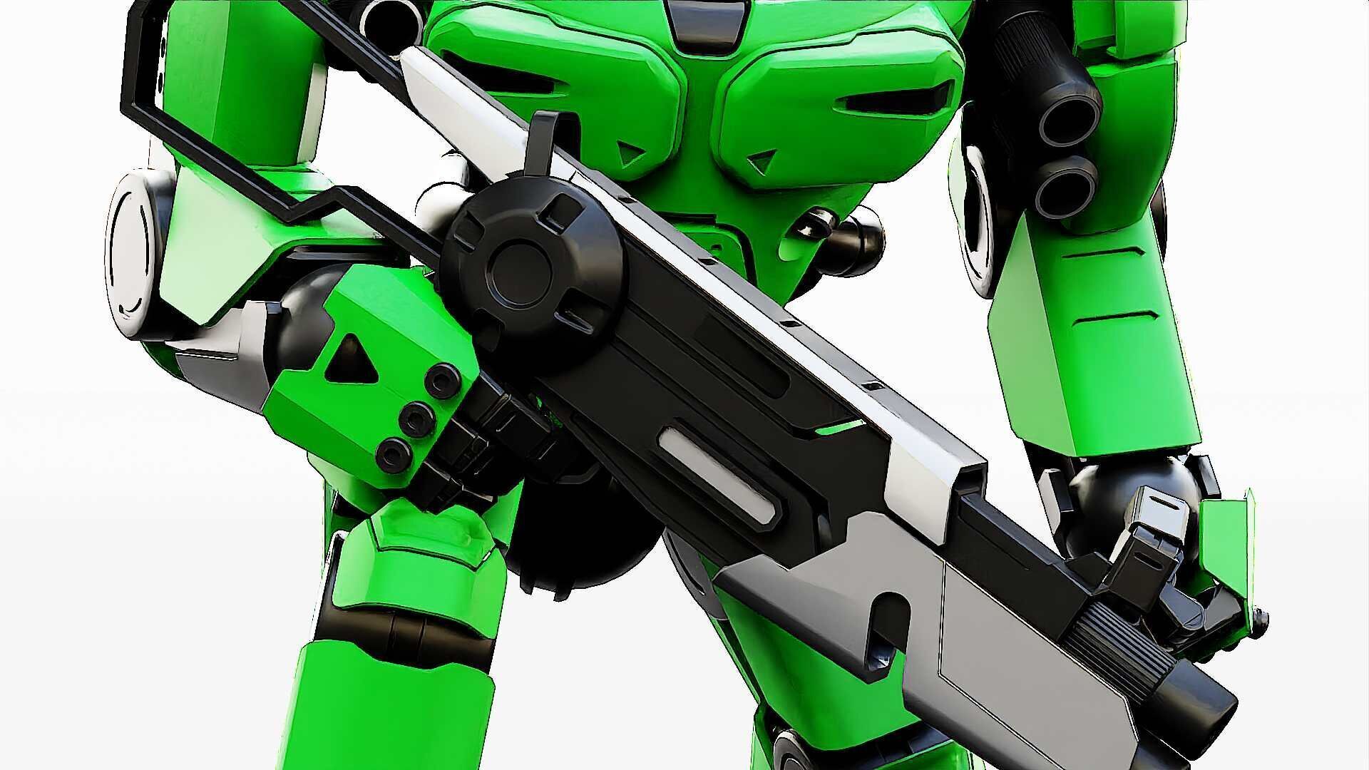 DOOM FIGHTER V-2  Rigged for Unreal Engine - Unity - MIXAMO  3D model_28