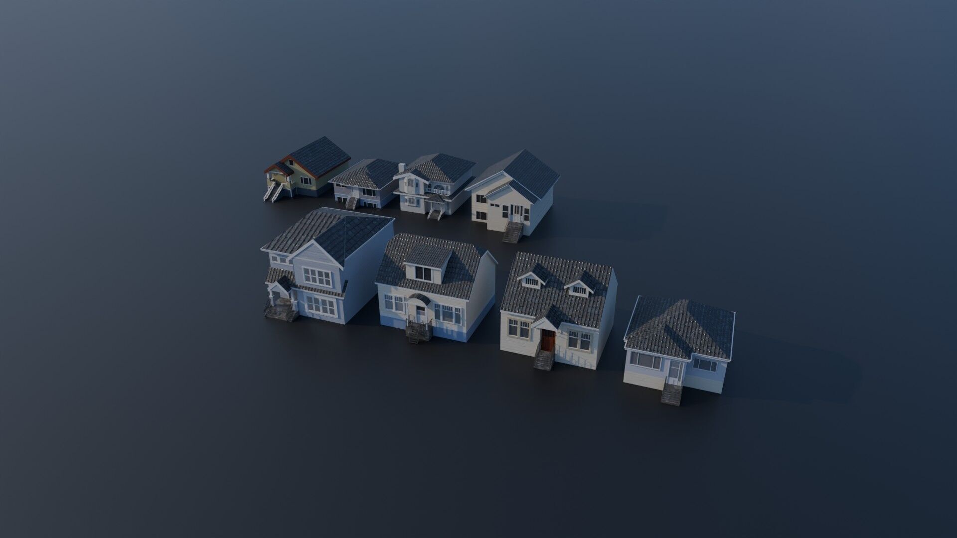 House collection 3D model_3