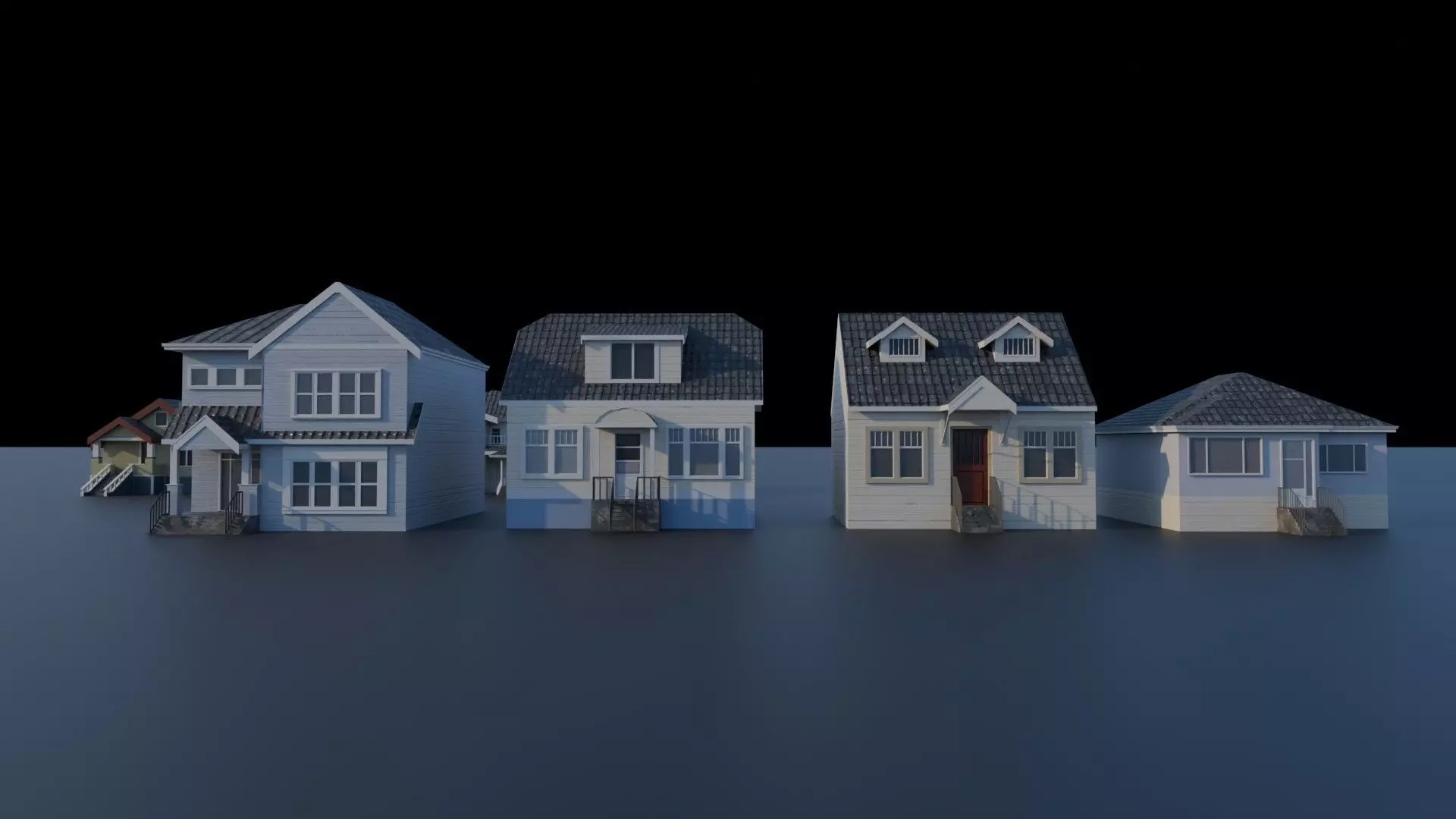 House collection 3D model_0