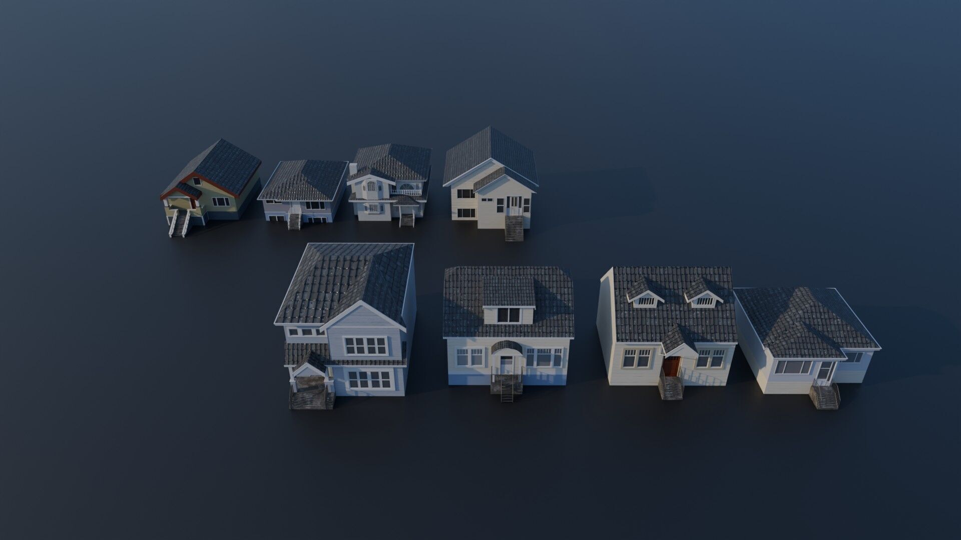 House collection 3D model_2