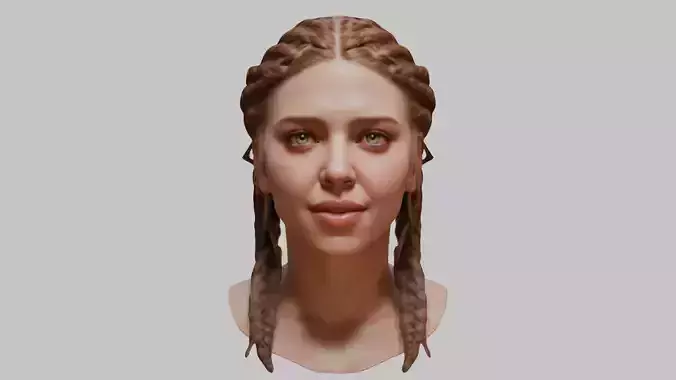 Scarlett Johansson Woman Head Bust