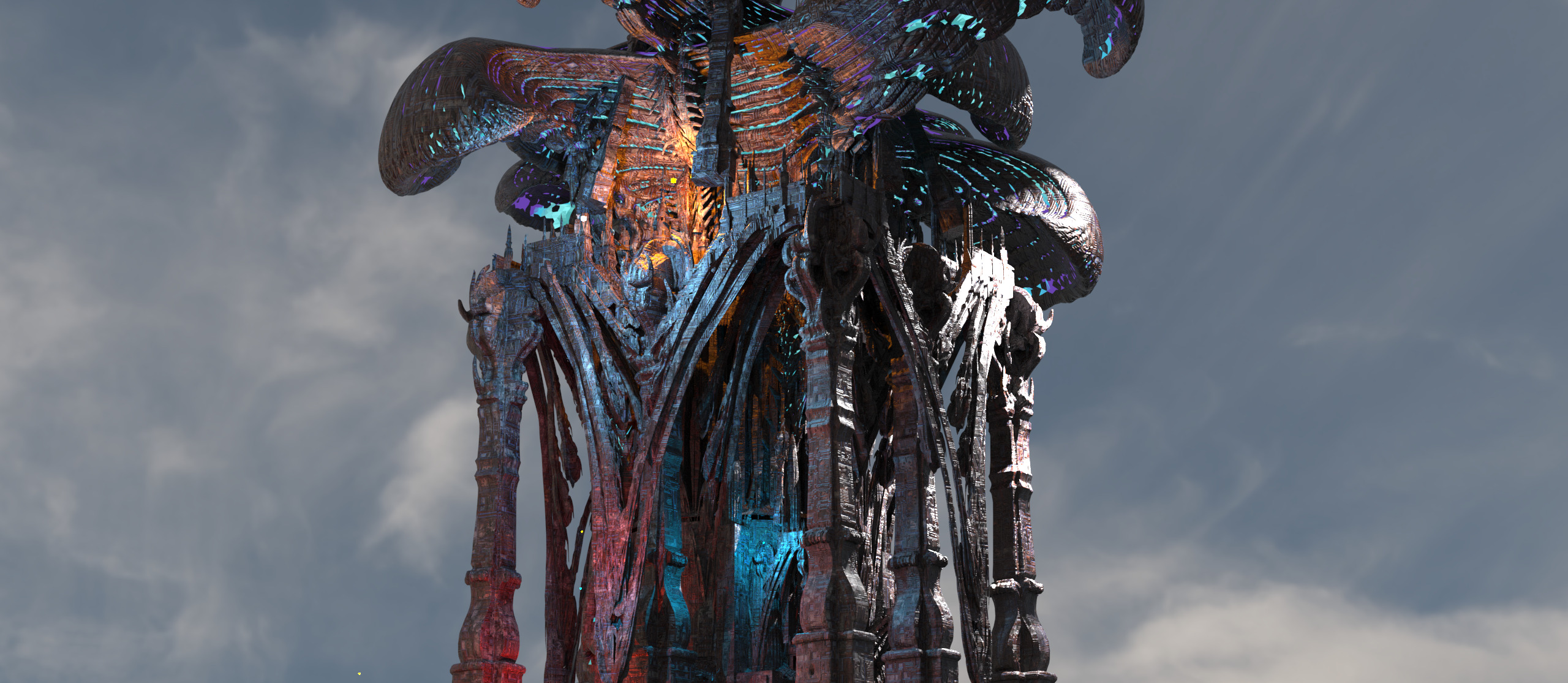 Ninja Realms Tower  3D model_1