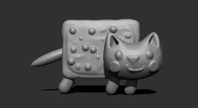 Nyan Cat 3D Model for Printing