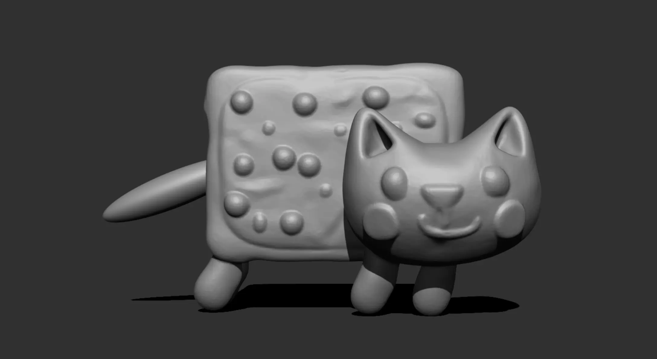 Nyan Cat 3D Model for Printing 3D print model_0