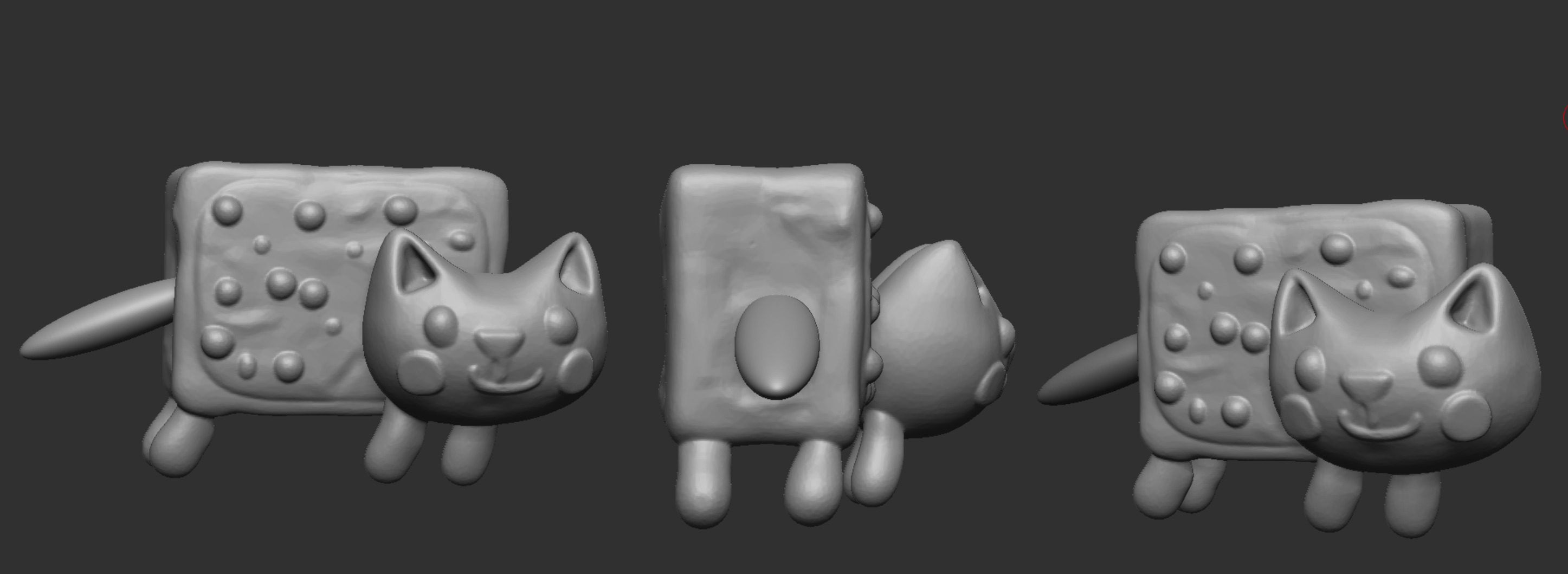 Nyan Cat 3D Model for Printing 3D print model_3