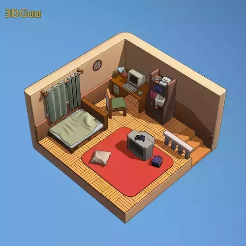 Retro game themed room