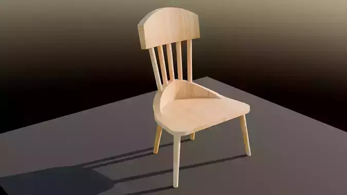Low-poly 3D Chair Low-poly 3D model Low-poly 3D Chair Low-poly 3D model