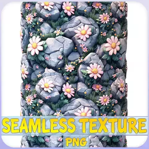 Stylized Stone Floor Seamless Texture