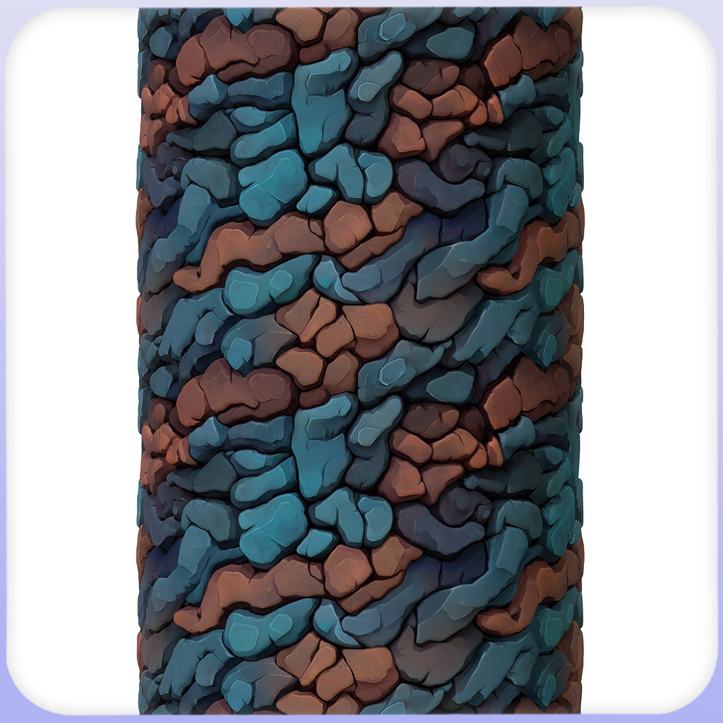 Stylized Stone Floor Seamless Texture Texture_2