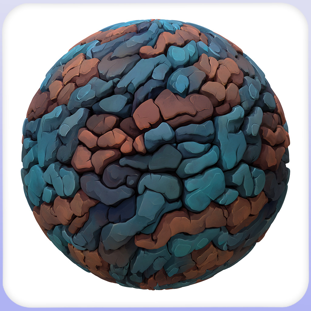 Stylized Stone Floor Seamless Texture Texture_3