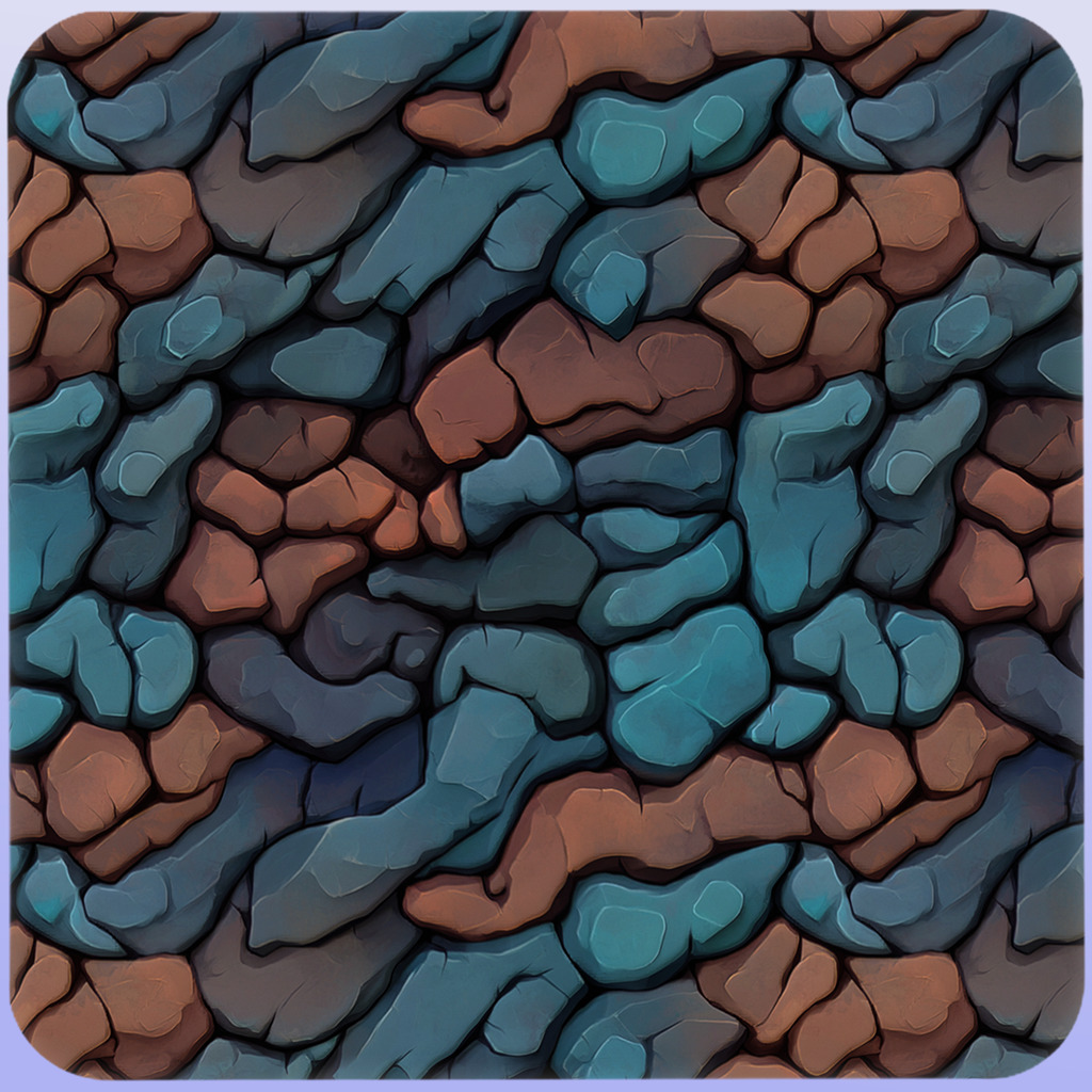 Stylized Stone Floor Seamless Texture Texture_4