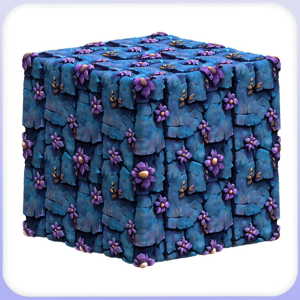 Stylized Stone Floor Seamless Texture Texture_5