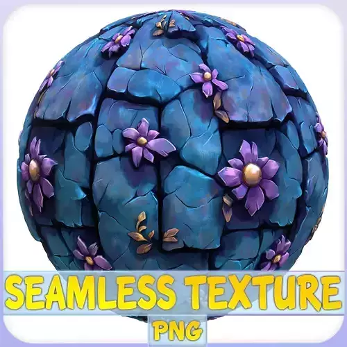 Stylized Stone Floor Seamless Texture