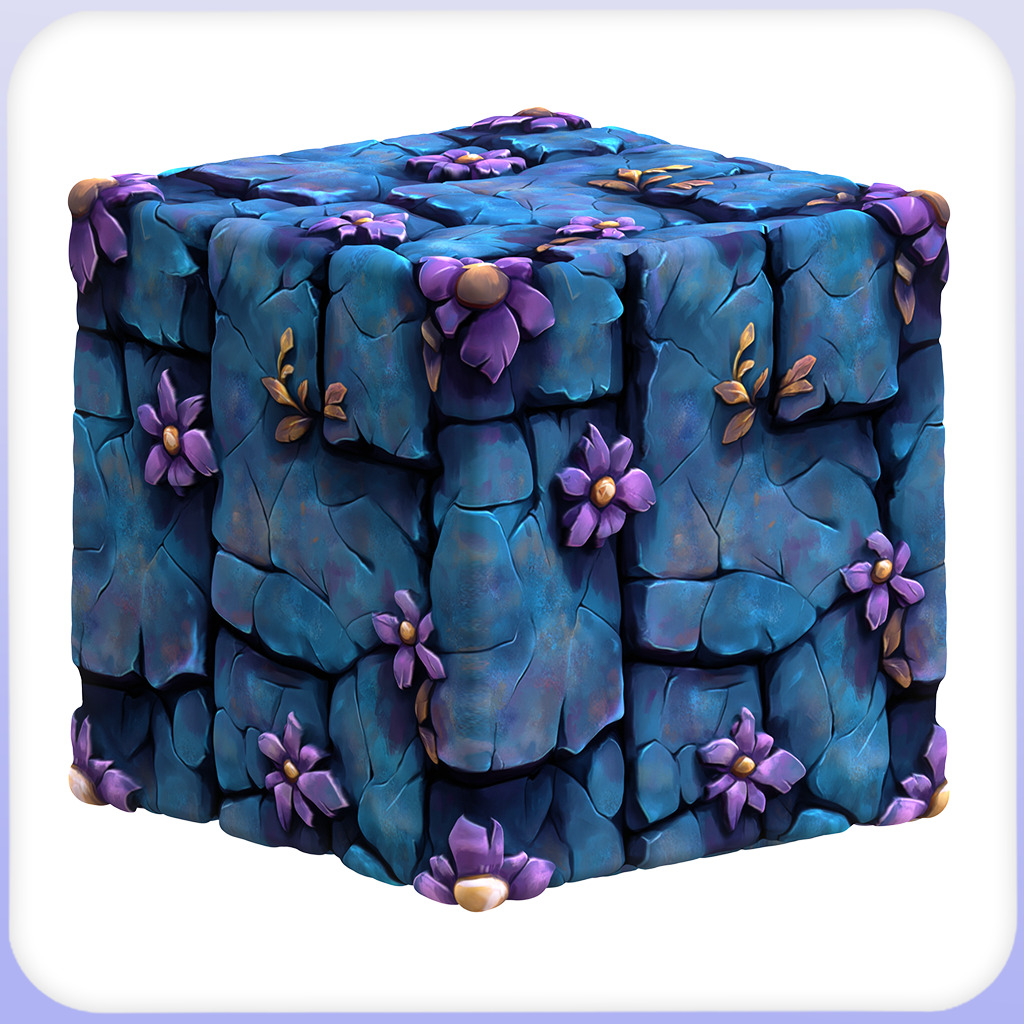 Stylized Stone Floor Seamless Texture Texture_3