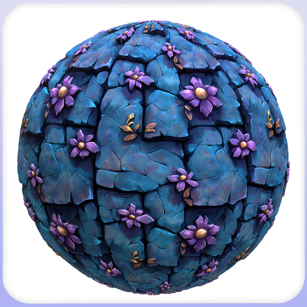 Stylized Stone Floor Seamless Texture Texture_4