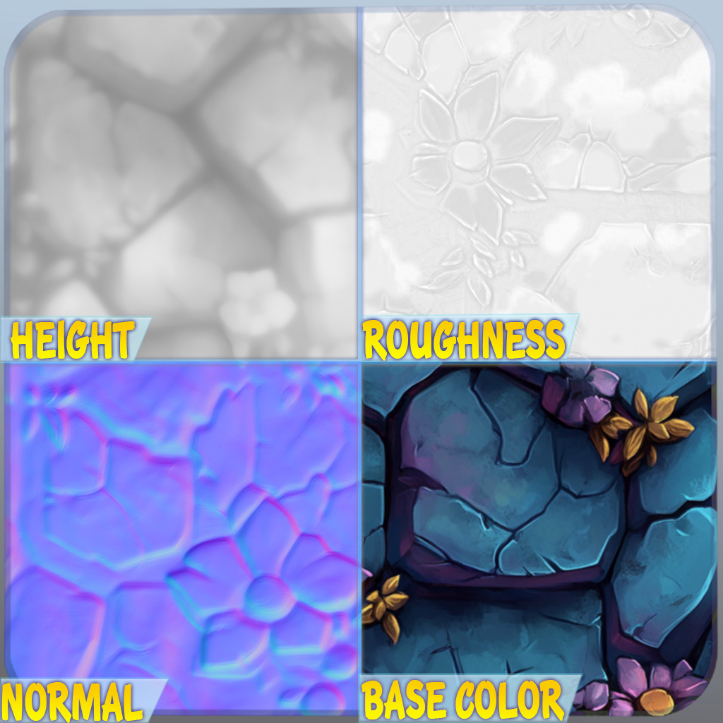 Stylized Stone Floor Seamless Texture Texture | CGTrader