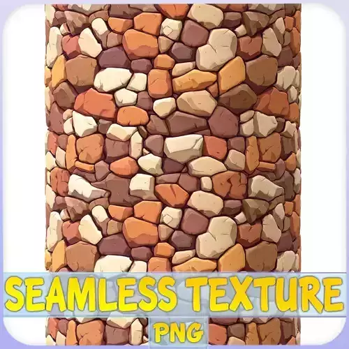 Stylized Stone Floor Seamless Texture