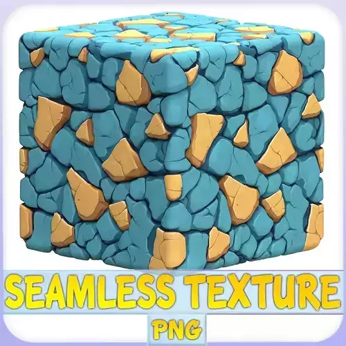 Stylized Stone Floor Seamless Texture