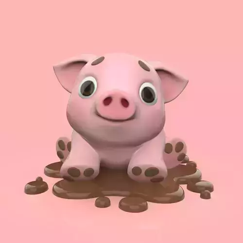 Cute Baby Pig