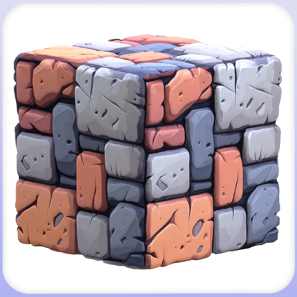 Stylized Stone Floor Seamless Texture Texture_3