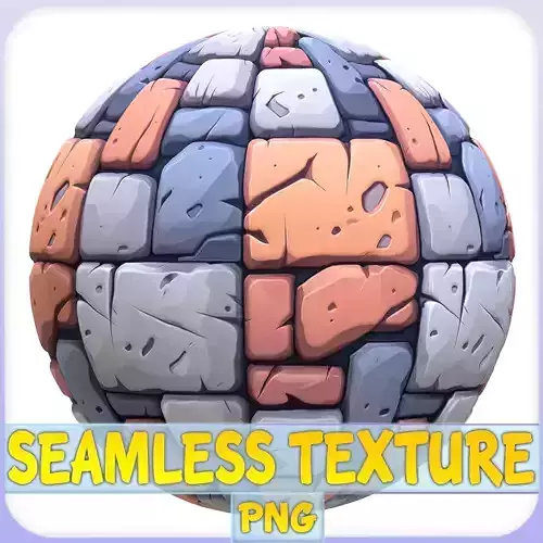 Stylized Stone Floor Seamless Texture