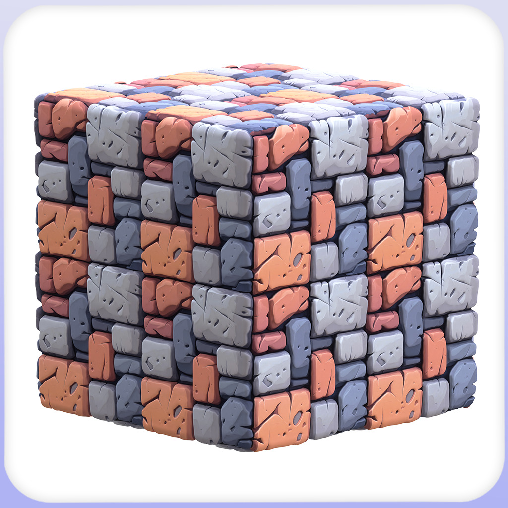 Stylized Stone Floor Seamless Texture Texture_5