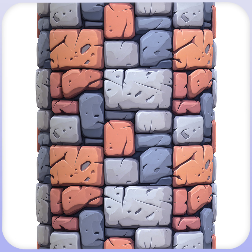 Stylized Stone Floor Seamless Texture Texture_2