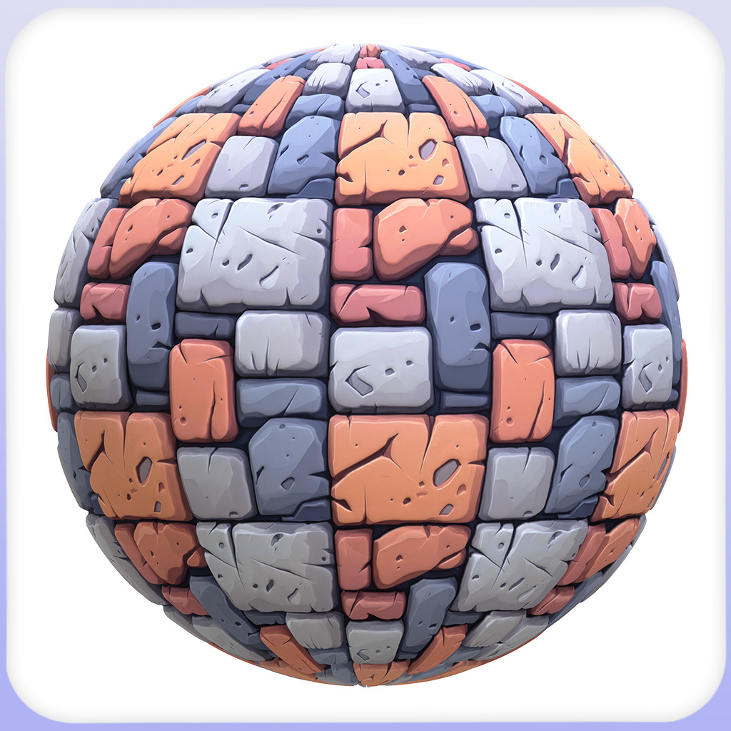 Stylized Stone Floor Seamless Texture Texture_4