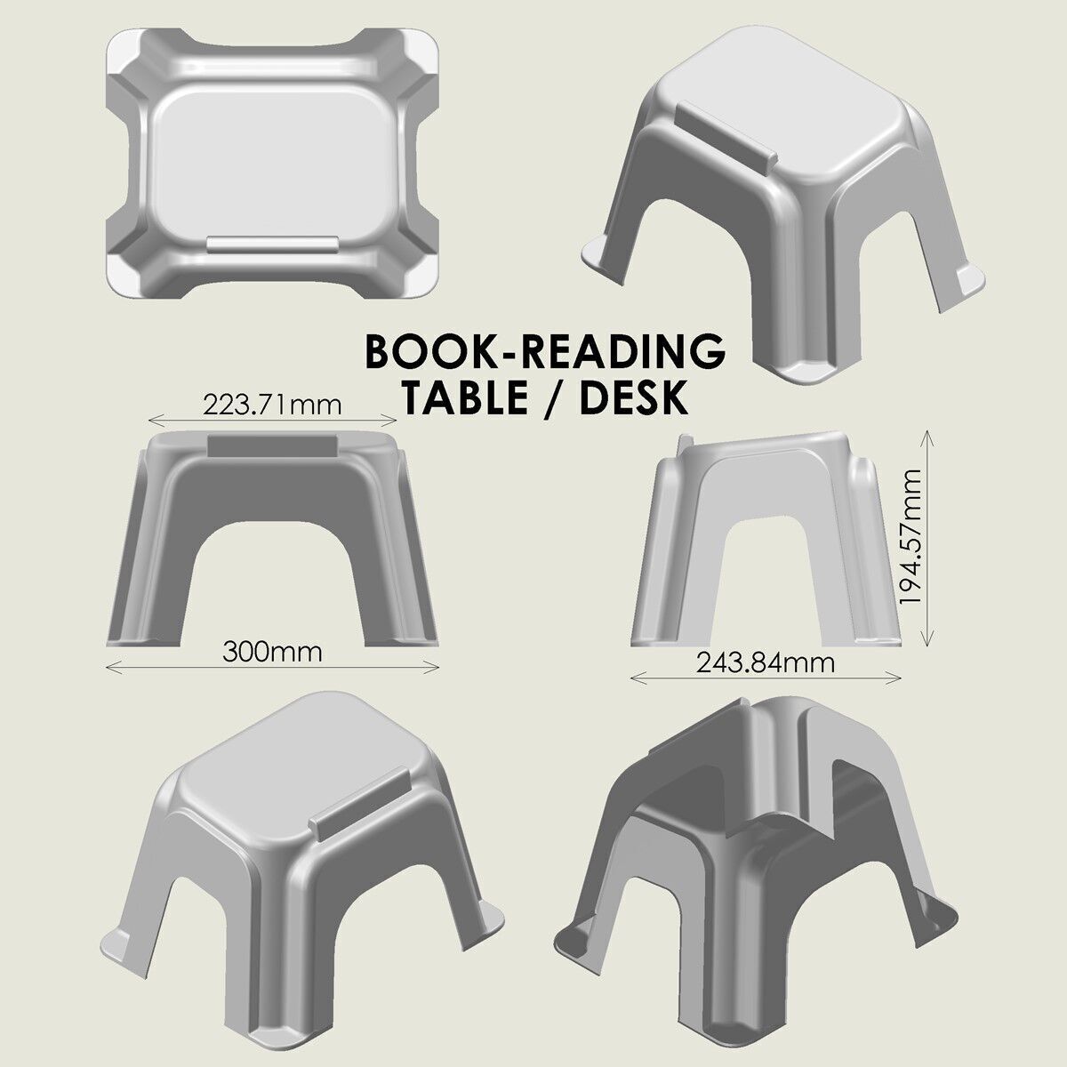 Table for Book Reading 3D print model_4