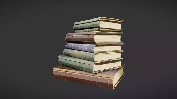 stack of old books