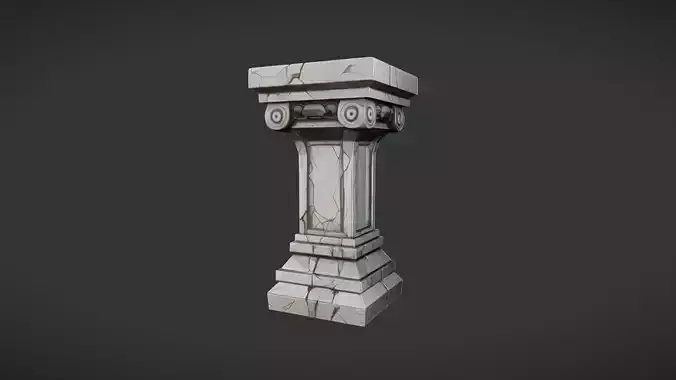 Classical stone pedestal