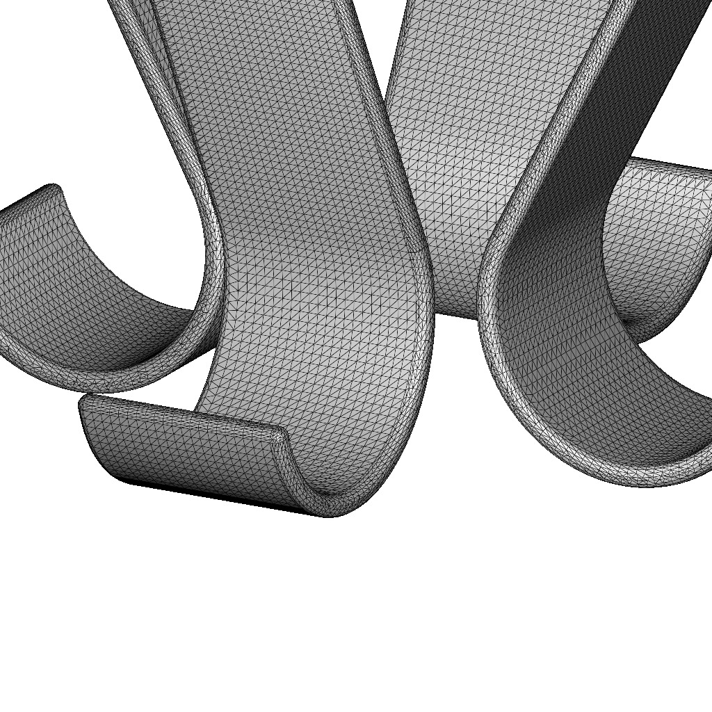 Premium Elliptical Table 3D print model_5