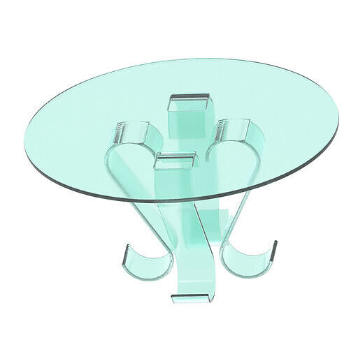 Premium Elliptical Table 3D print model