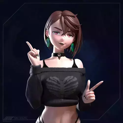 Momo Ayase - Dandadan 3D print model