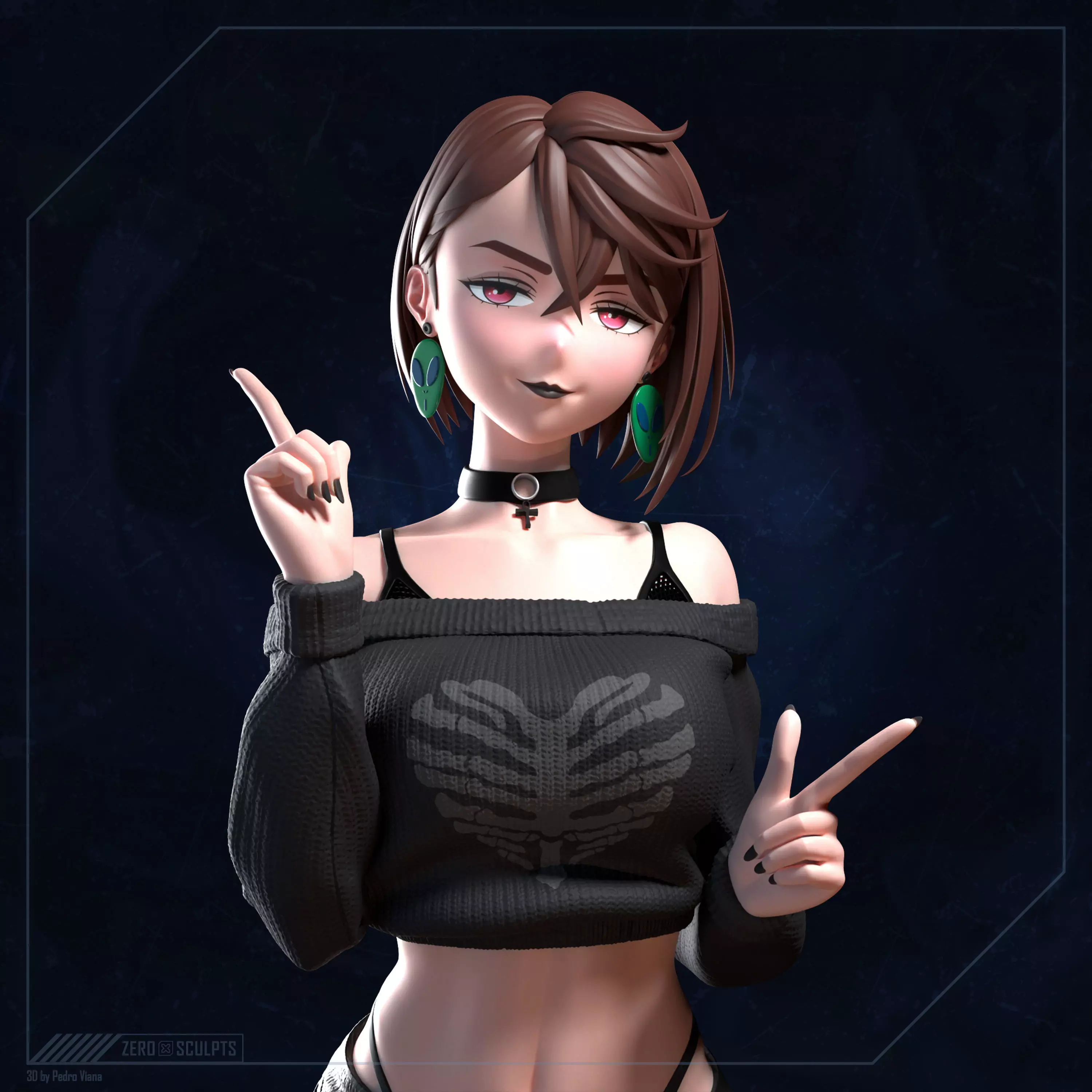 Momo Ayase - Dandadan 3D print model_0