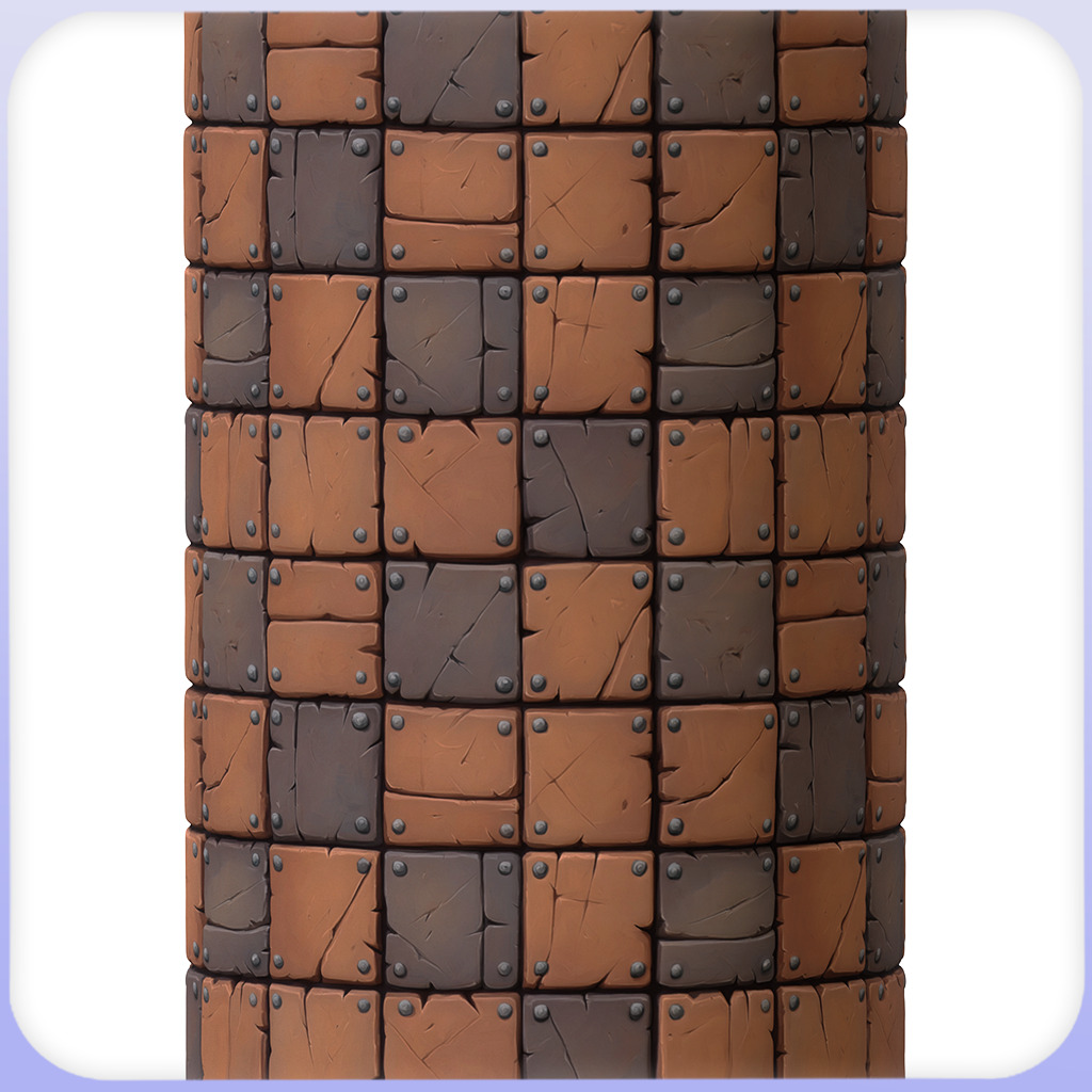 Stylized Tile Seamless Texture Texture_3