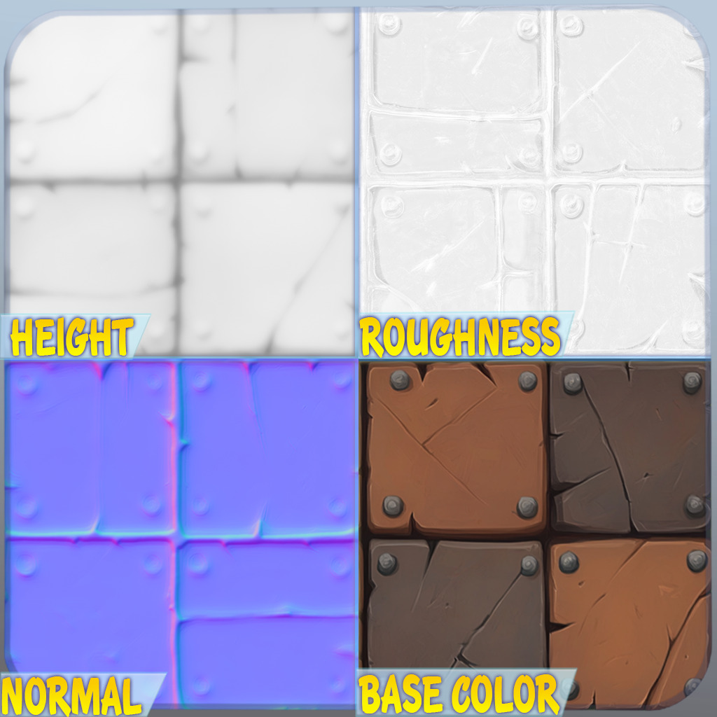 Stylized Tile Seamless Texture Texture_1