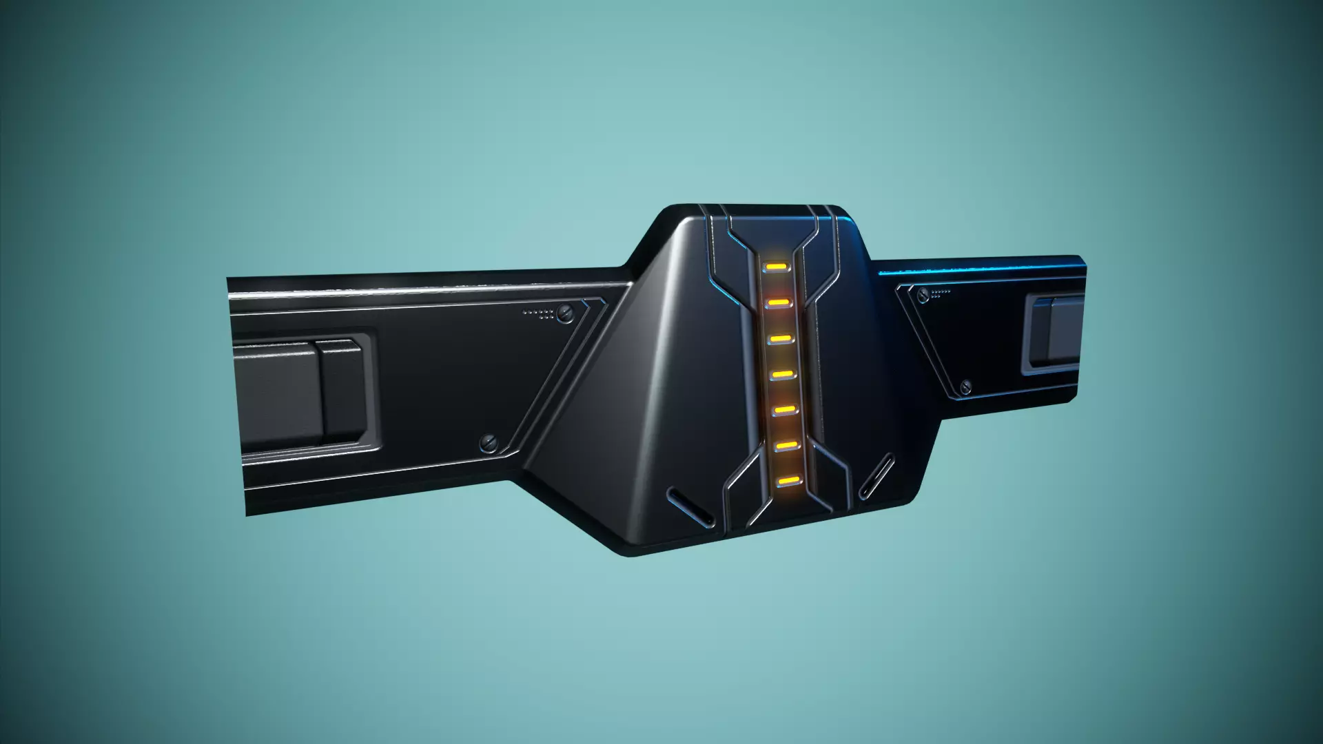 Sci-Fi Modular Piece PBR Free low-poly 3D model