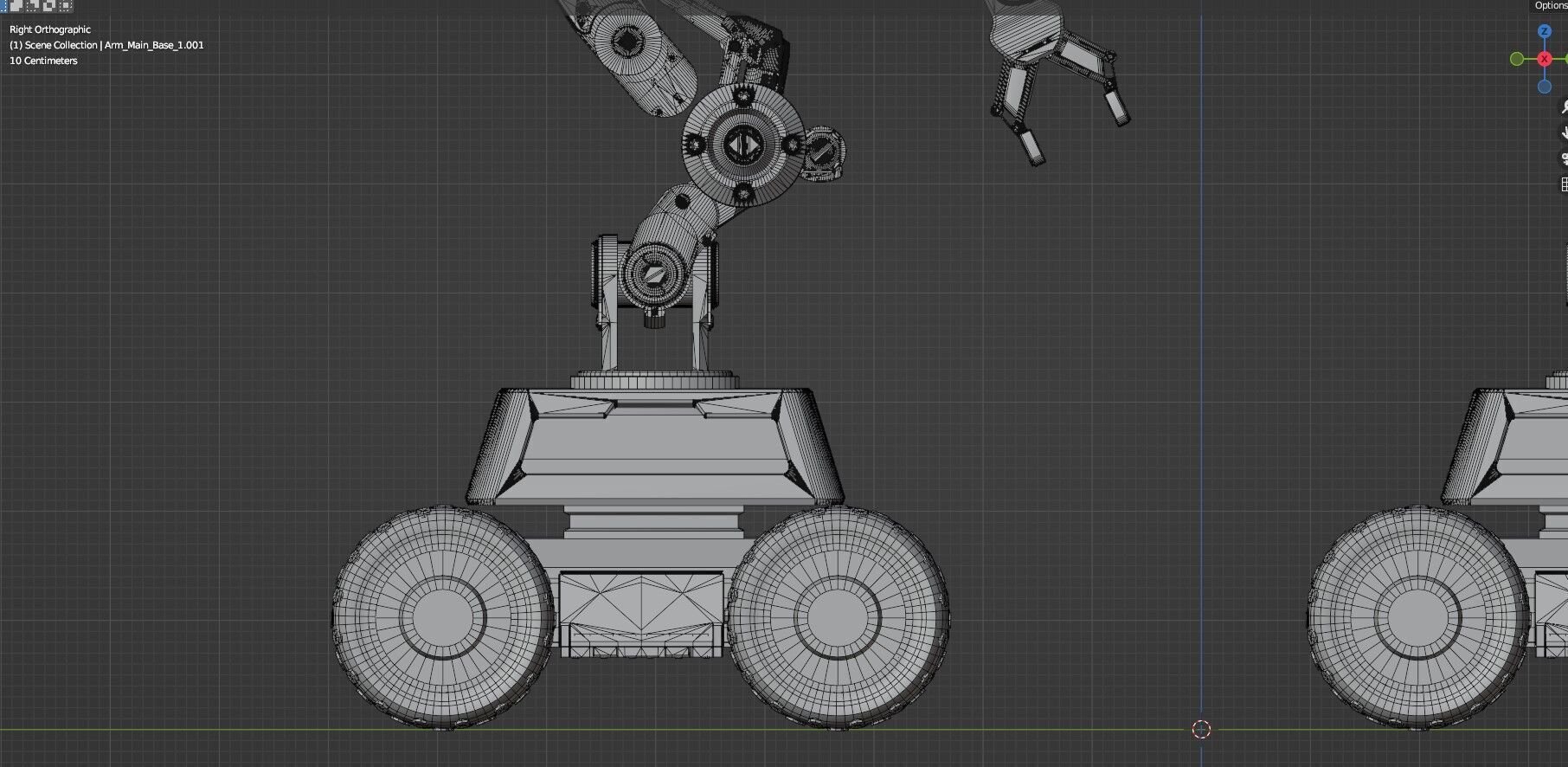 Industrial Robot Arm - 1  - Textured 3D model_24
