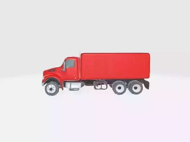 Stylized 3D Truck Low Poly