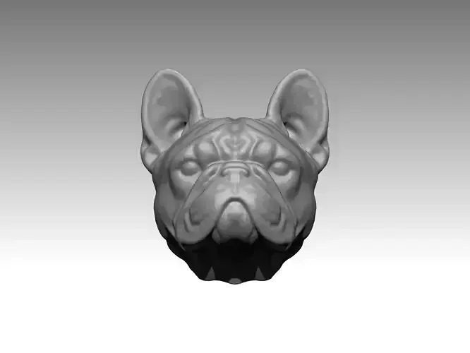  bulldog  statue 3D print model
