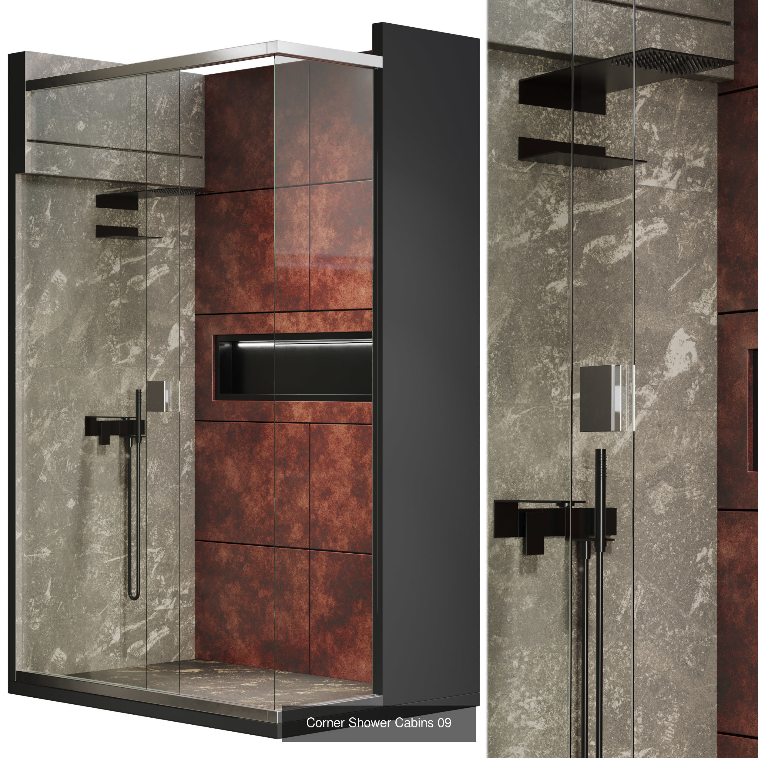 Collection Corner Shower Cabins 01 _5