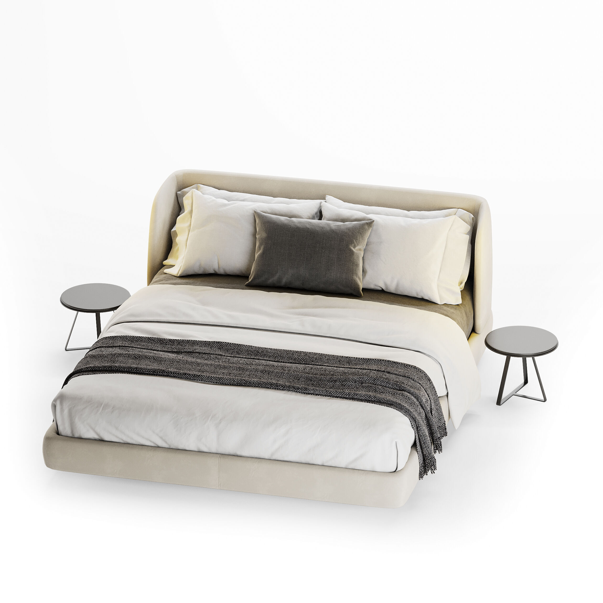 Bed MisuraEmme Virgin 3D model_3