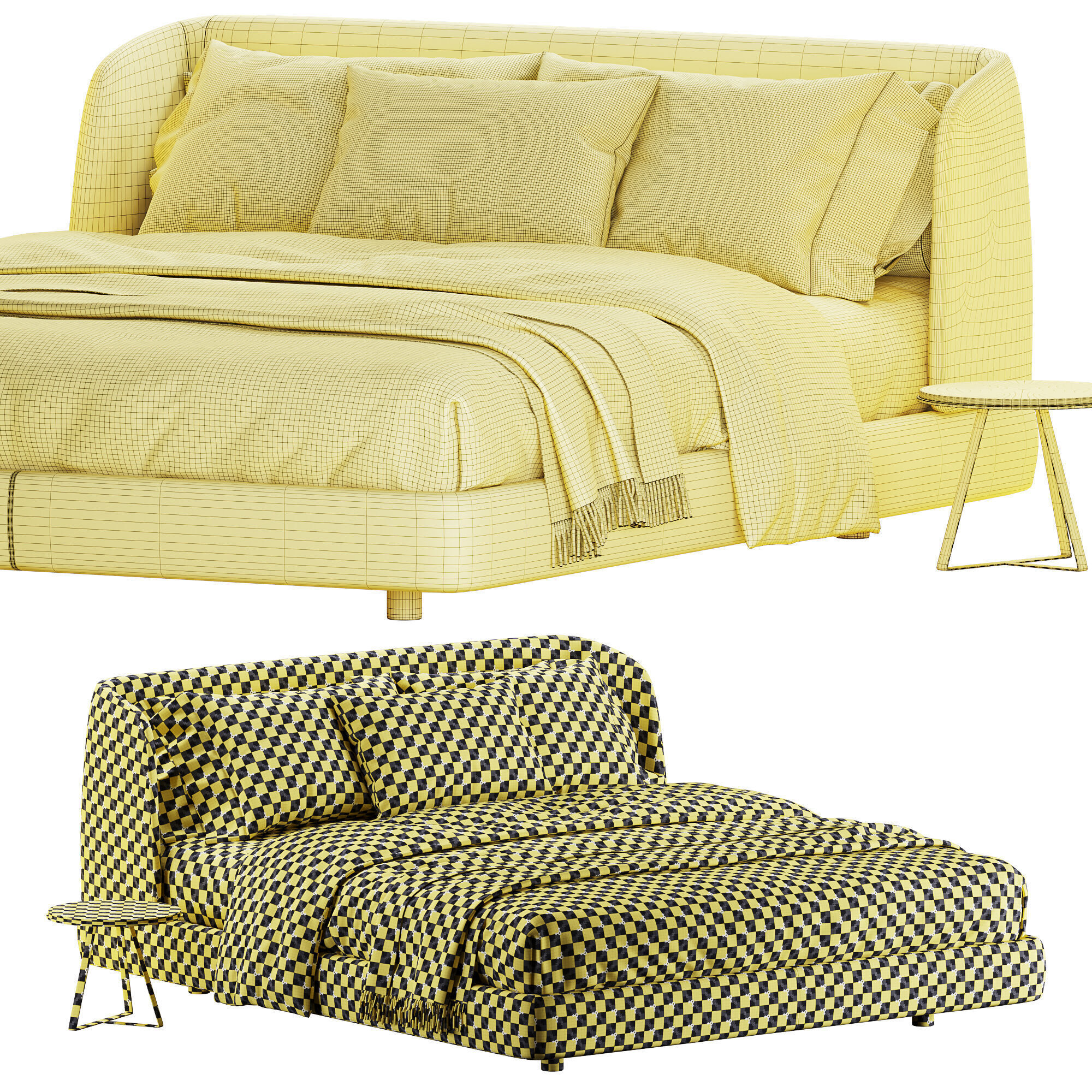 Bed MisuraEmme Virgin 3D model_4