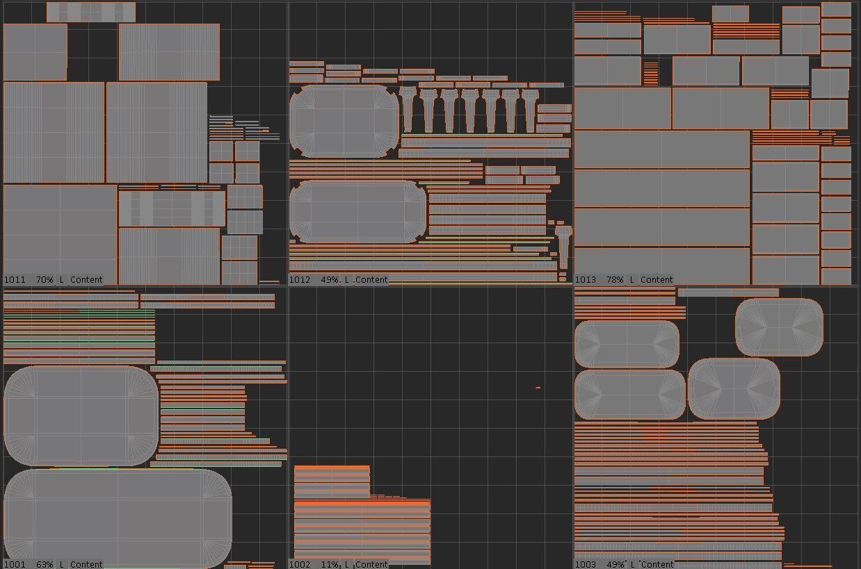 Mobi Manhattan Wooden bedside table with chest of drawers 3D model_22