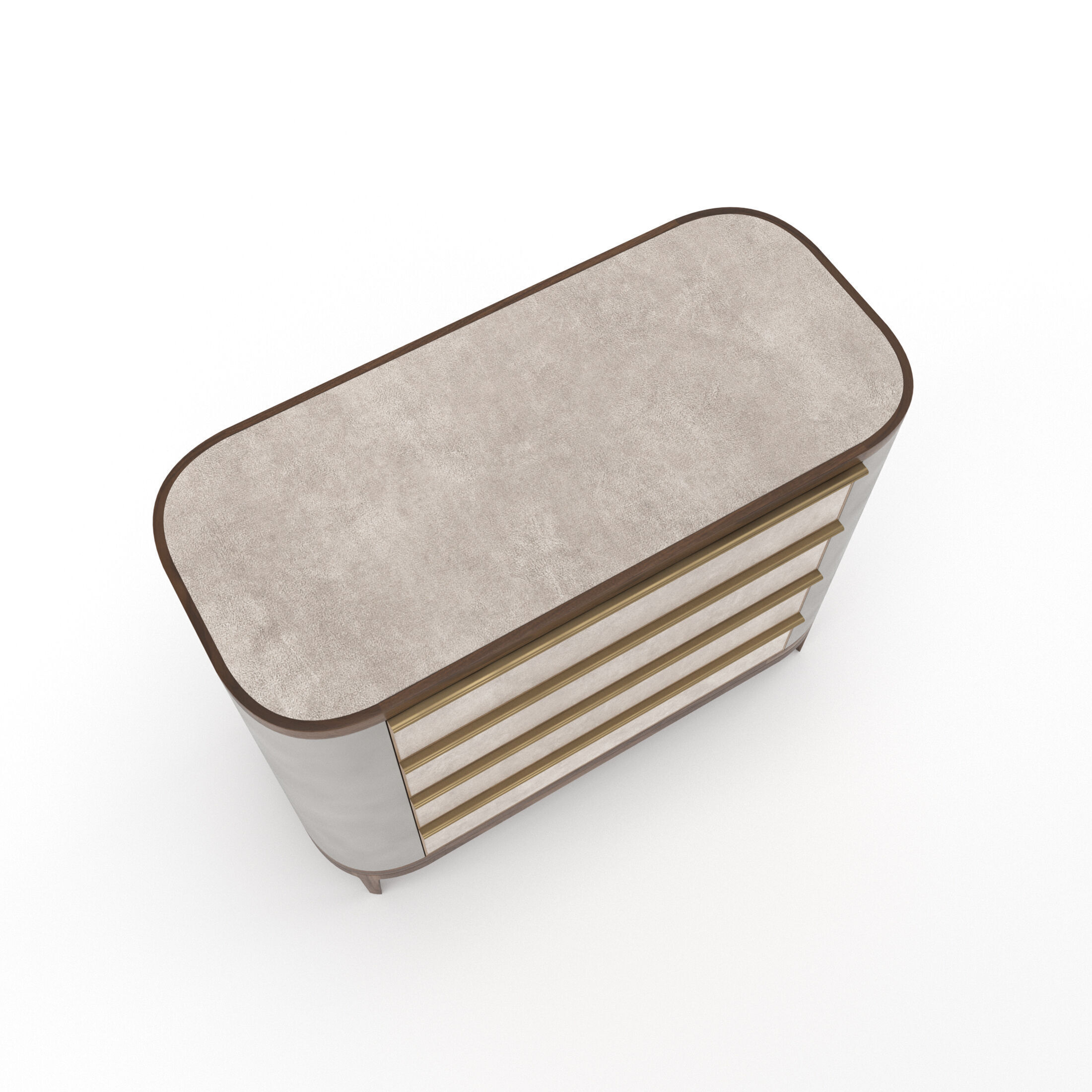 Mobi Manhattan Wooden bedside table with chest of drawers 3D model_15