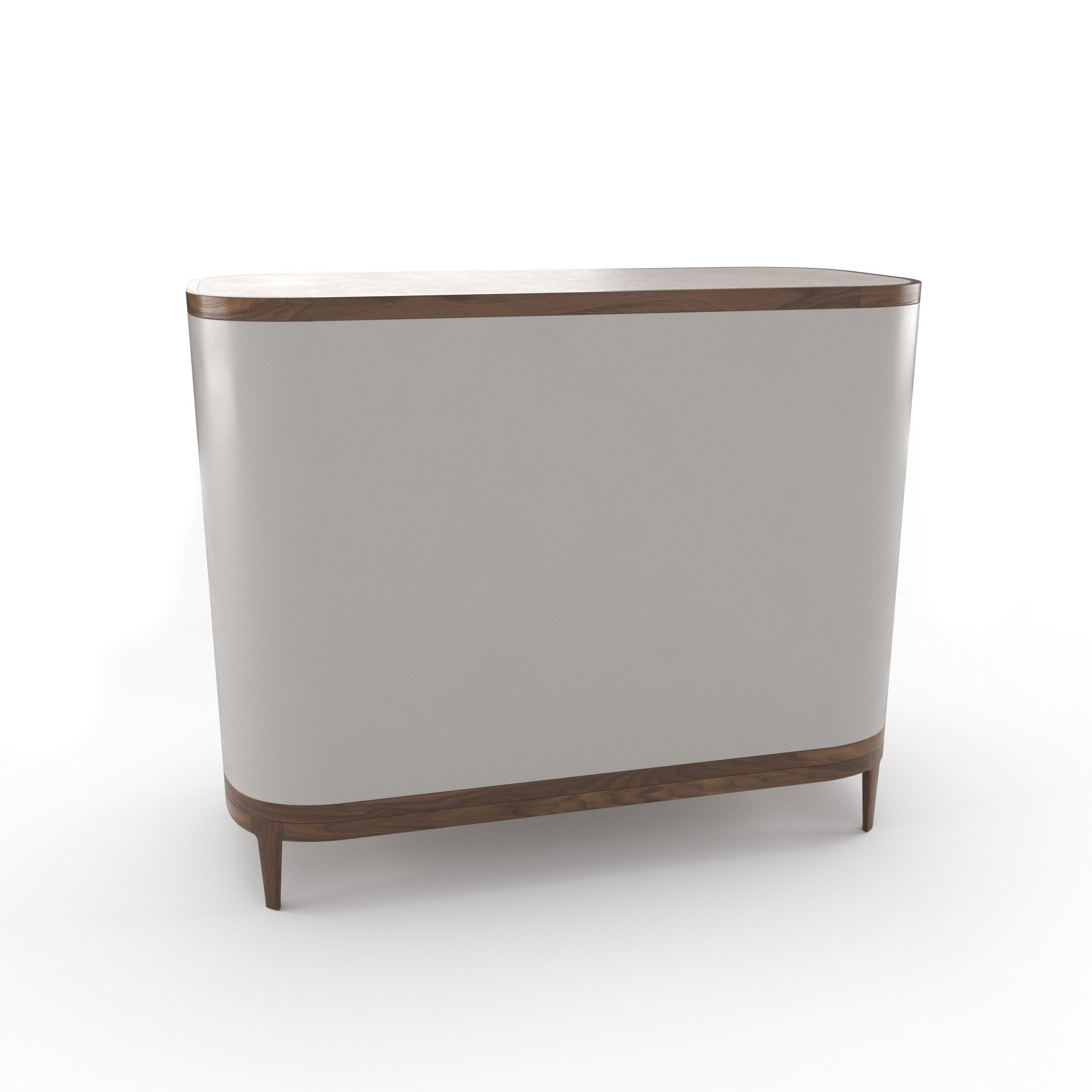 Mobi Manhattan Wooden bedside table with chest of drawers 3D model_11