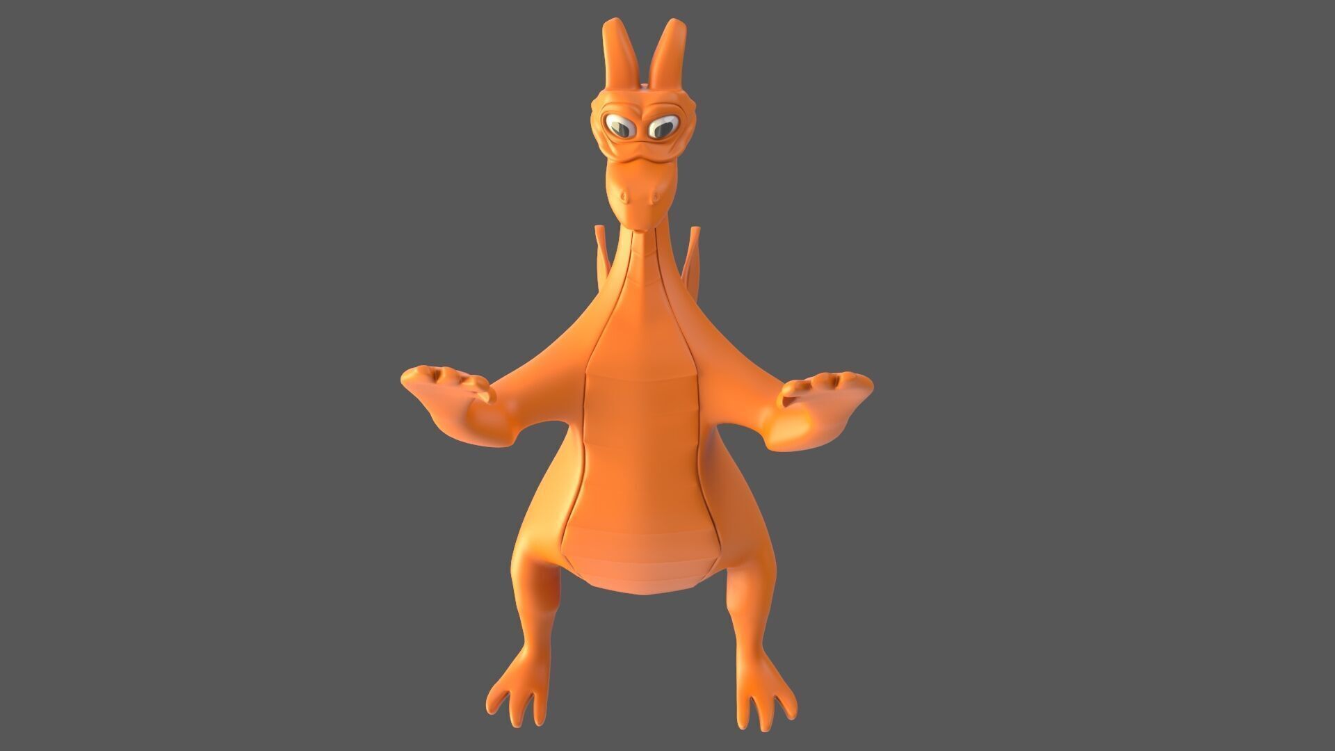 Cartoon Dragon V1 3D model_2
